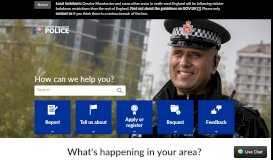 
							         Greater Manchester Police: Home								  
							    