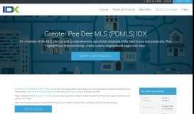 
							         Greater Pee Dee MLS (PDMLS) MLS/IDX Approved Vendor ...								  
							    