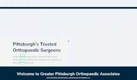 
							         Greater Pittsburgh Orthopaedic Associates								  
							    