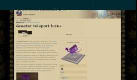 
							         Greater teleport focus | Old School RuneScape Wiki | FANDOM ...								  
							    