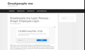
							         Greatpeople.me Login Process - Kroger Employee Login								  
							    