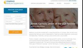 
							         Greek Catholic Union of the USA Review | Comparing Medicare ...								  
							    