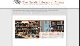 
							         Greek Sites, a selection - links - the Nordic Library at Athens								  
							    