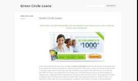 
							         Green Circle Loans - Google Sites								  
							    