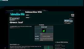 
							         Green leaf | Submachine Wiki | FANDOM powered by Wikia								  
							    