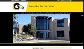 
							         Green Mountain High School: Home								  
							    