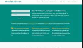 
							         Green Trust Loans Login - Green Dollar Loan								  
							    