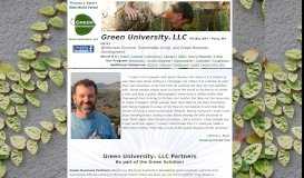 
							         Green University LLC Partners: Help us change the world!								  
							    