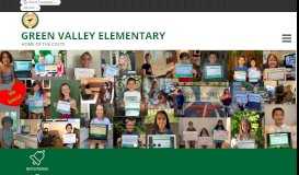 
							         Green Valley Elementary								  
							    