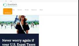 
							         Greenback Expat Tax Services: The Tax Experts!								  
							    