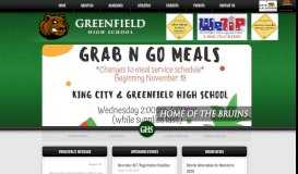 
							         Greenfield High School								  
							    