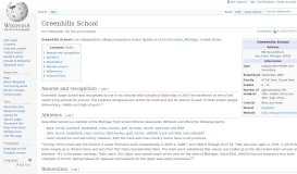 
							         Greenhills School - Wikipedia								  
							    