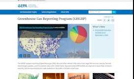 
							         Greenhouse Gas Reporting Program (GHGRP) | US EPA								  
							    