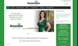 
							         Greenlee Realty Group: Home - New Port Richey Property Management								  
							    