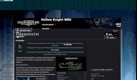 
							         Greenpath | Hollow Knight Wiki | FANDOM powered by Wikia								  
							    