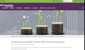 
							         GreenPath partners with HSBC to offer the Your Money Counts program								  
							    