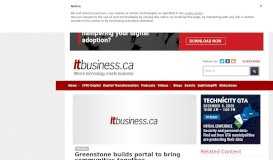 
							         Greenstone builds portal to bring communities together | IT Business								  
							    