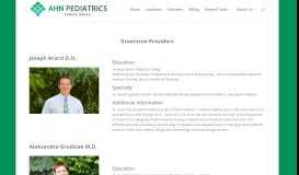 
							         Greentree Providers | AHN Pediatrics - Pediatric Alliance								  
							    