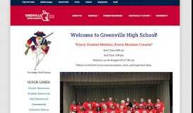 
							         Greenville High School								  
							    