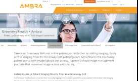 
							         Greenway Health + Ambra | Ambra Health | Your Medical Imaging Cloud								  
							    