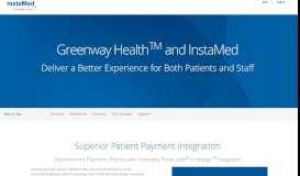 
							         Greenway Health and InstaMed								  
							    