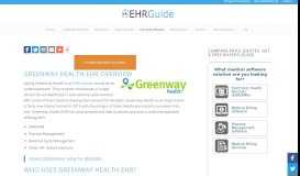 
							         GREENWAY HEALTH EHR SOFTWARE - EHR Guide								  
							    
