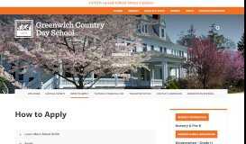 
							         Greenwich Country Day - How to Apply - Greenwich Country Day School								  
							    