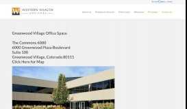 
							         Greenwood Village Office | Western Wealth Advisors, LLC								  
							    