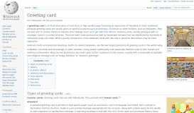 
							         Greeting card - Wikipedia								  
							    