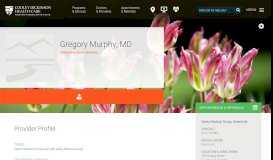 
							         Gregory Murphy, MD | Valley Medical Group								  
							    