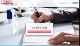 
							         Gresham, OR CPA Firm | Client Portal Page | Rowell CPA Group								  
							    