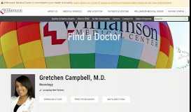
							         Gretchen Campbell - Williamson Medical Center								  
							    