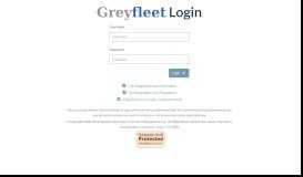 
							         Greyfleet - Log In								  
							    
