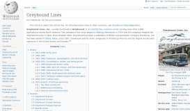 
							         Greyhound Lines - Wikipedia								  
							    