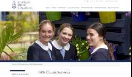 
							         GRG Online Services - Georges River Grammar								  
							    