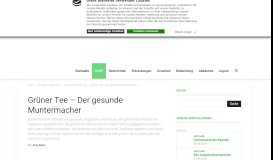 
							         Grüner Tee – Der gesunde Muntermacher | Autoimmunportal.de								  
							    