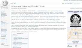 
							         Grossmont Union High School District - Wikipedia								  
							    