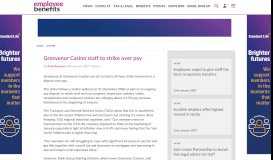 
							         Grosvenor Casino staff to strike over pay - Employee Benefits								  
							    