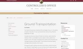 
							         Ground Transportation | Florida State University Controller's Office								  
							    