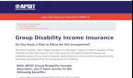 
							         Group Disability Income | APSIT Insurance								  
							    