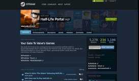 
							         Group :: Half-Life Portal - Steam Community								  
							    