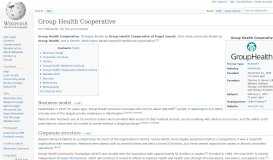 
							         Group Health Cooperative - Wikipedia								  
							    