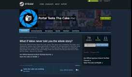 
							         Group :: Portal Taste The Cake - Steam Community								  
							    
