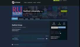 
							         Group :: Radford University - Steam Community								  
							    