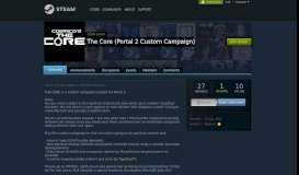 
							         Group :: The Core (Portal 2 Custom Campaign) - Steam Community								  
							    