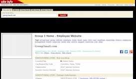 
							         Group1mail.com: Group 1 Home - Employee Website - Da whois								  
							    