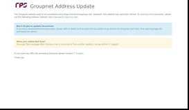 
							         Groupnet Address Update								  
							    