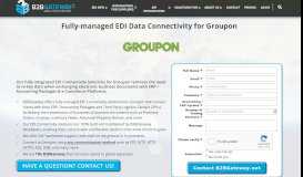 
							         Groupon Fully-managed EDI | B2BGateway								  
							    