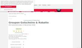 
							         Groupon Gutscheine: 20% Rabatt, Mai 2019 | RTL.de								  
							    