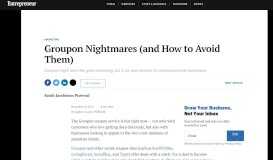 
							         Groupon Nightmares (and How to Avoid Them) - Entrepreneur								  
							    